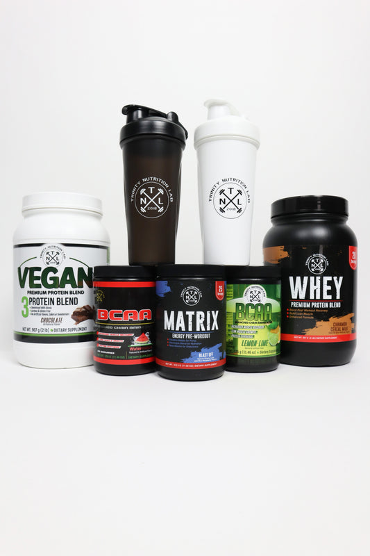 Best Starter Bundle for gym. Whey protein, preworkout, bcaa